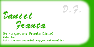 daniel franta business card